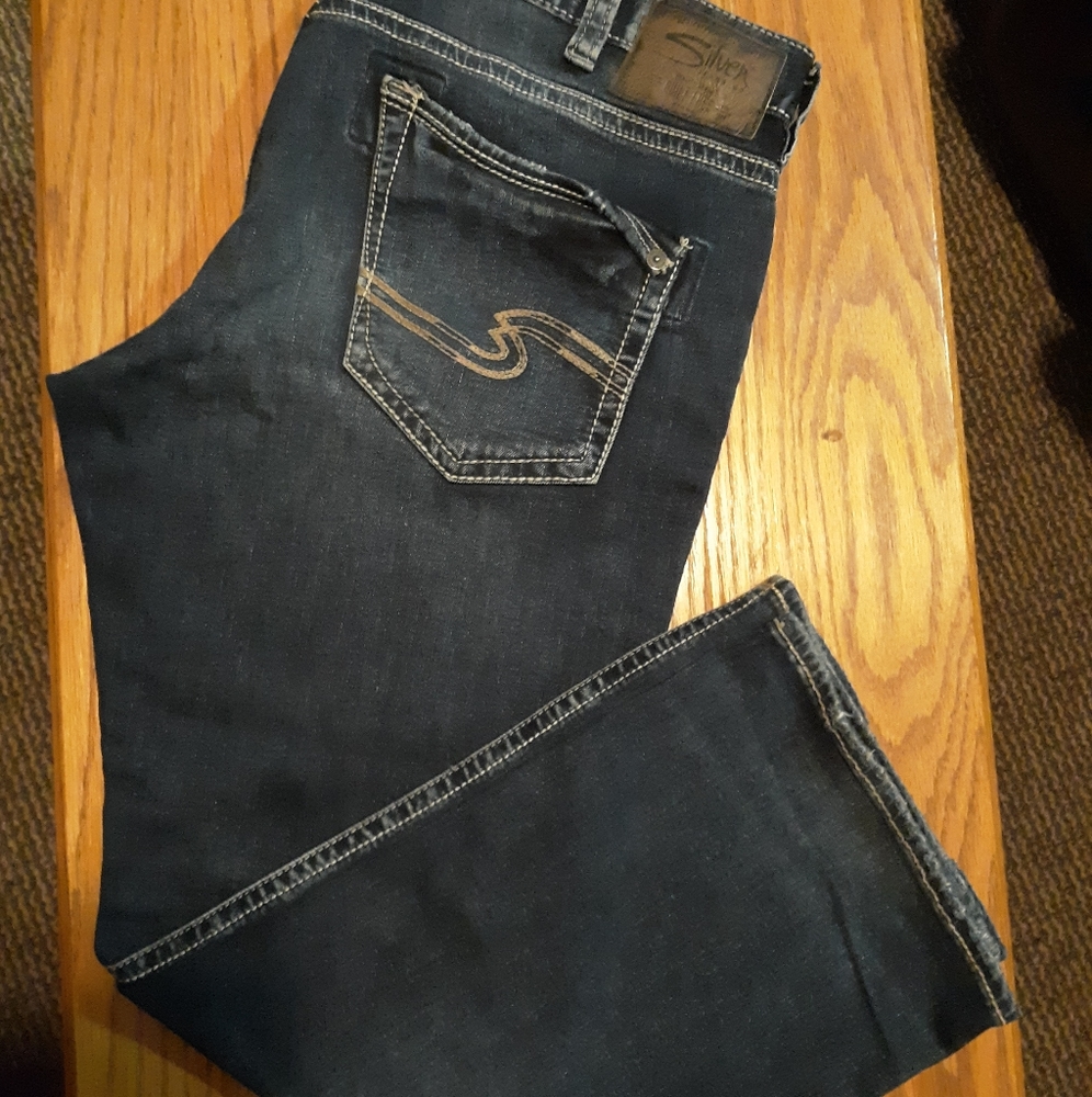 Mens silver jeans